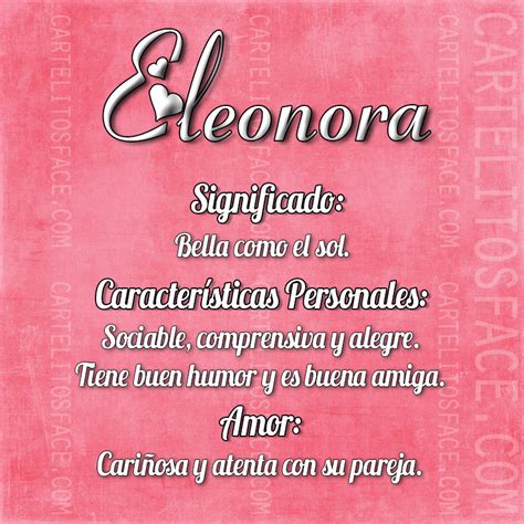 significado del nombre eleonora